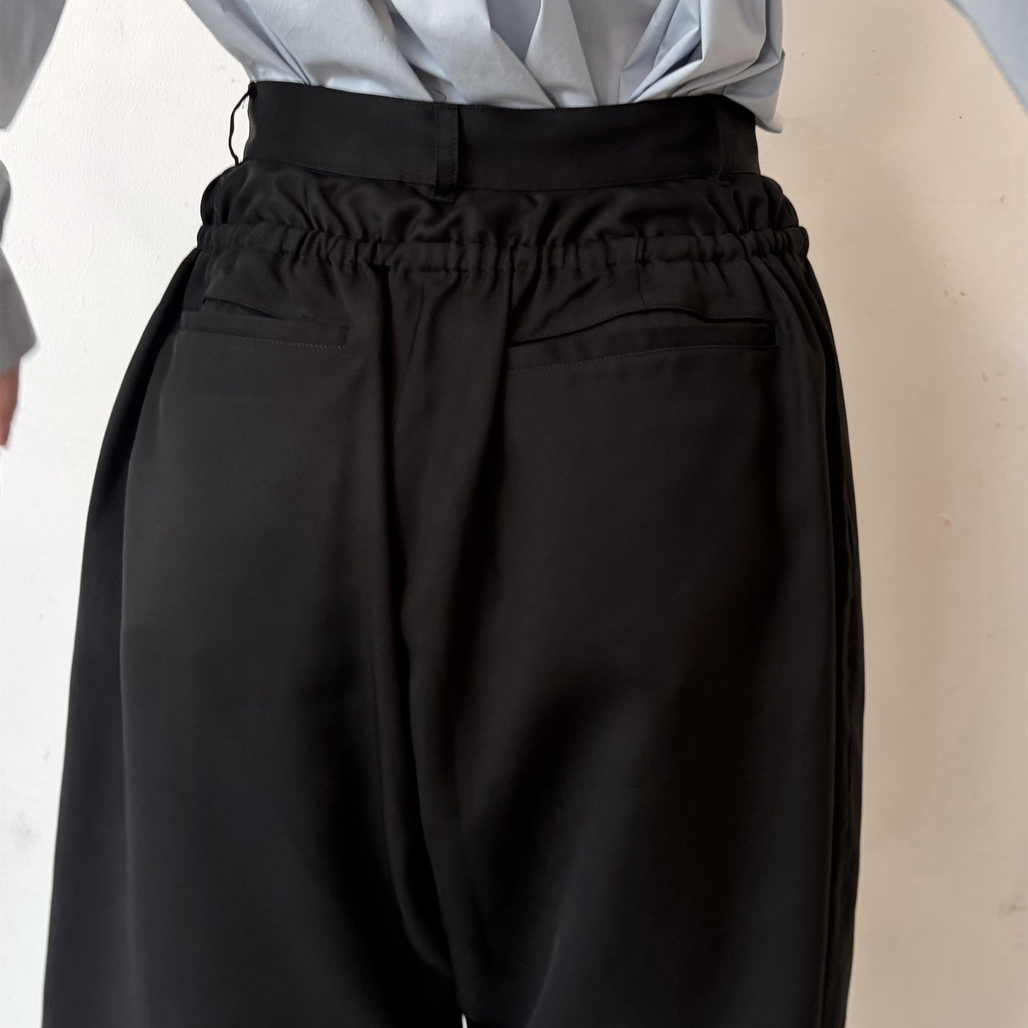 Rough Ruffles pants / BLACK / ラッフルパンツ