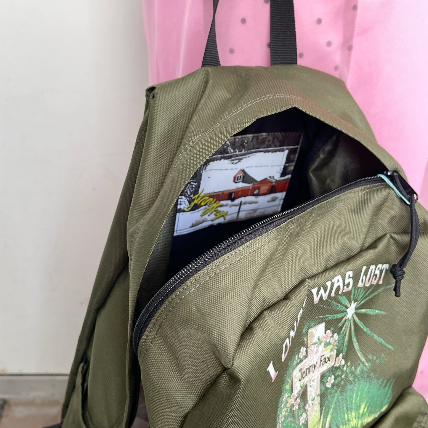 I'M FOUND BACKPACK / KHAKI / グラフィックプリントバックパック