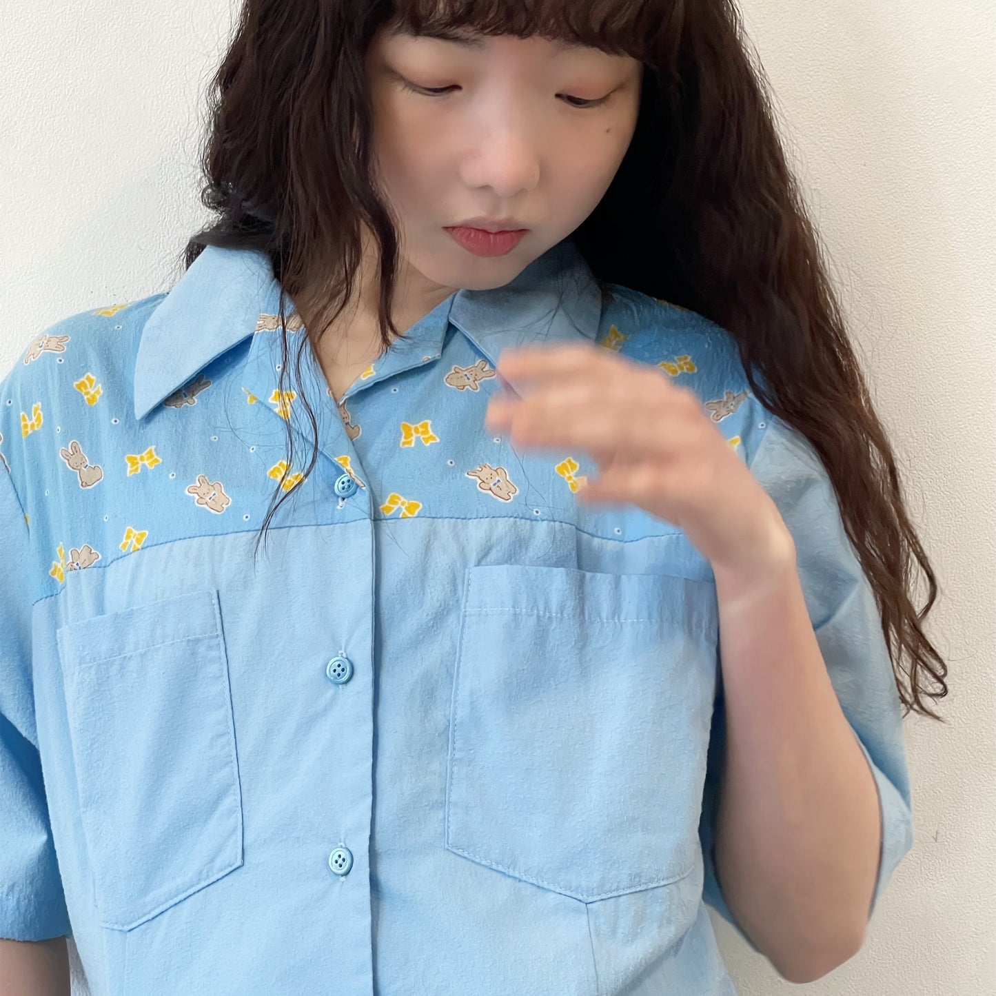 DINER GIRL DRESS / BLUE / シャツワンピース