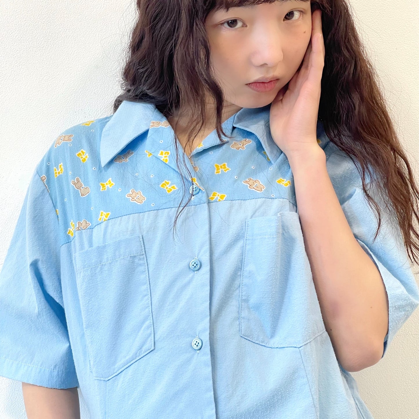 DINER GIRL DRESS / BLUE / シャツワンピース