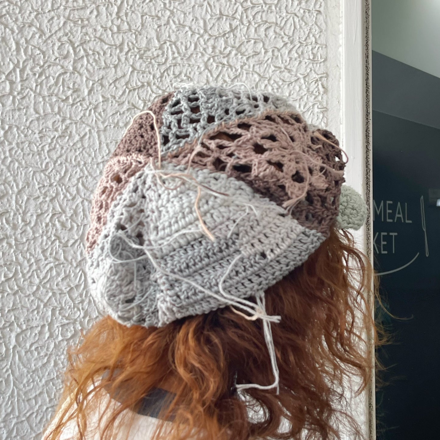 Knit newsboy / Brown / ニットニュースボーイキャップ