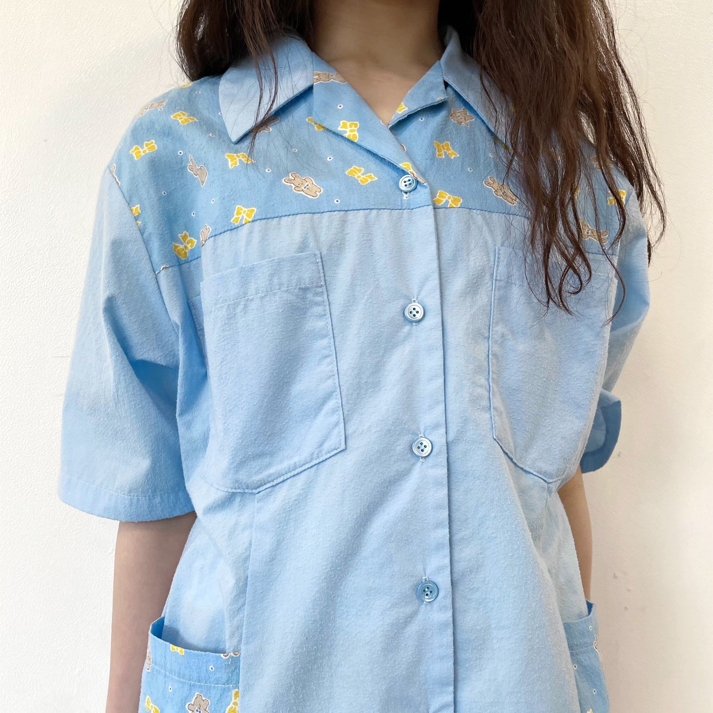 DINER GIRL DRESS / BLUE / シャツワンピース