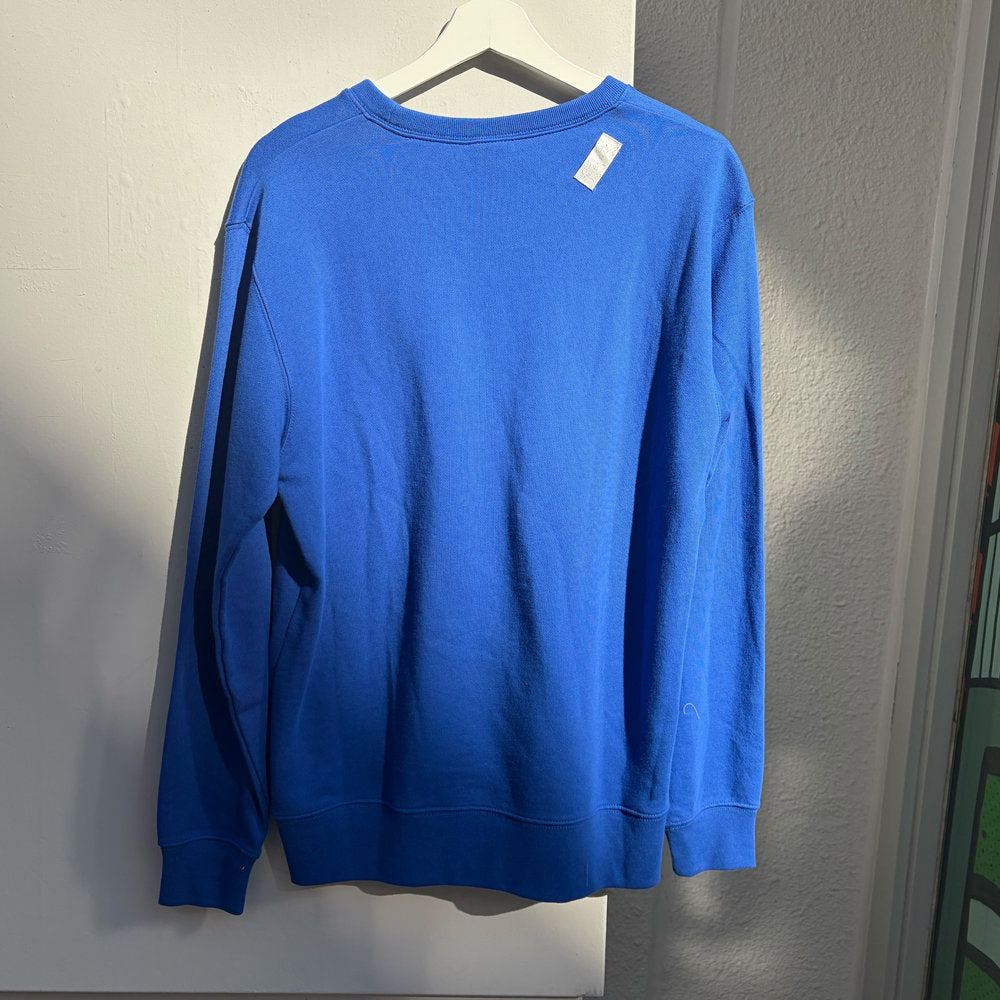looking back sweat / blue / プリントスウェット