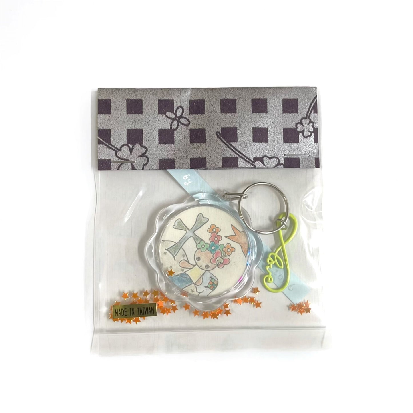 【Xue Tsung-Hsien】original drawing keychain / star sand / キーチェーン