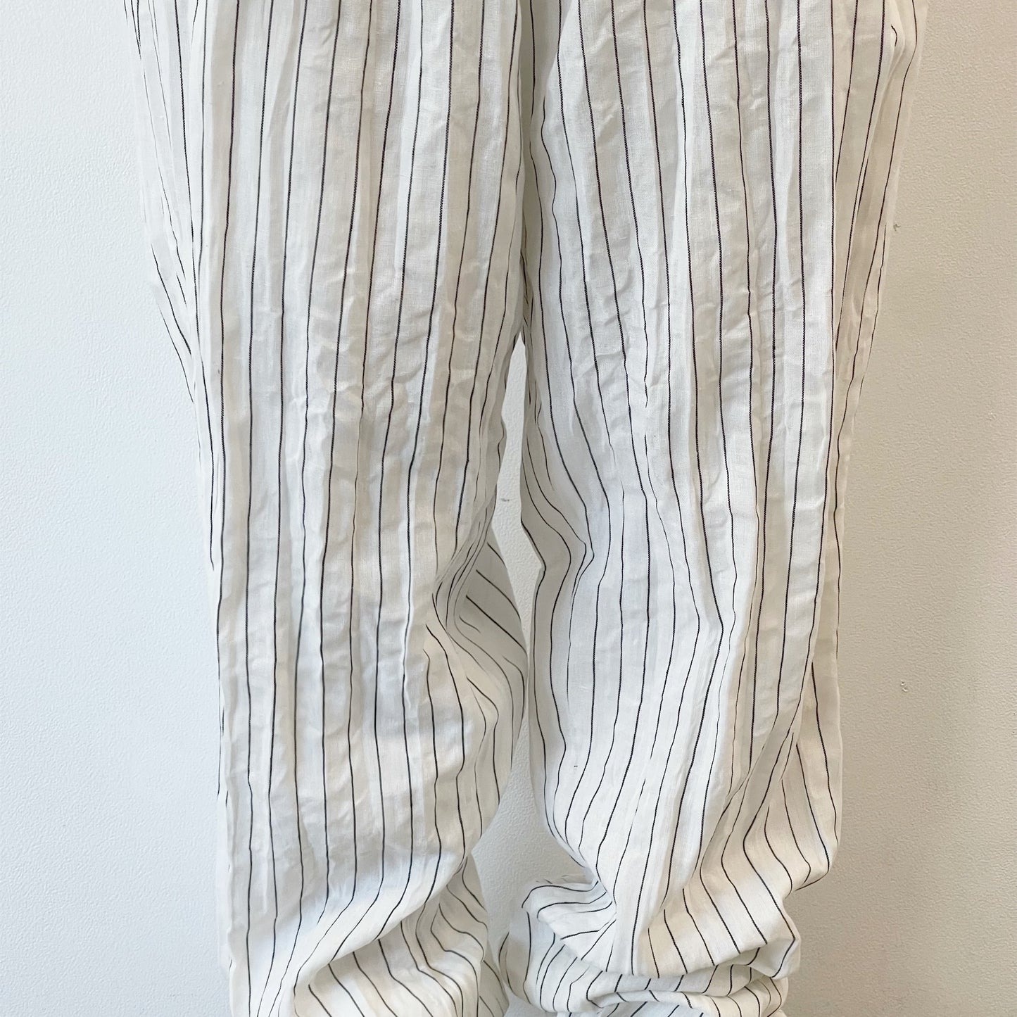 fulled pants / stripe / ウォッシュ加工パンツ