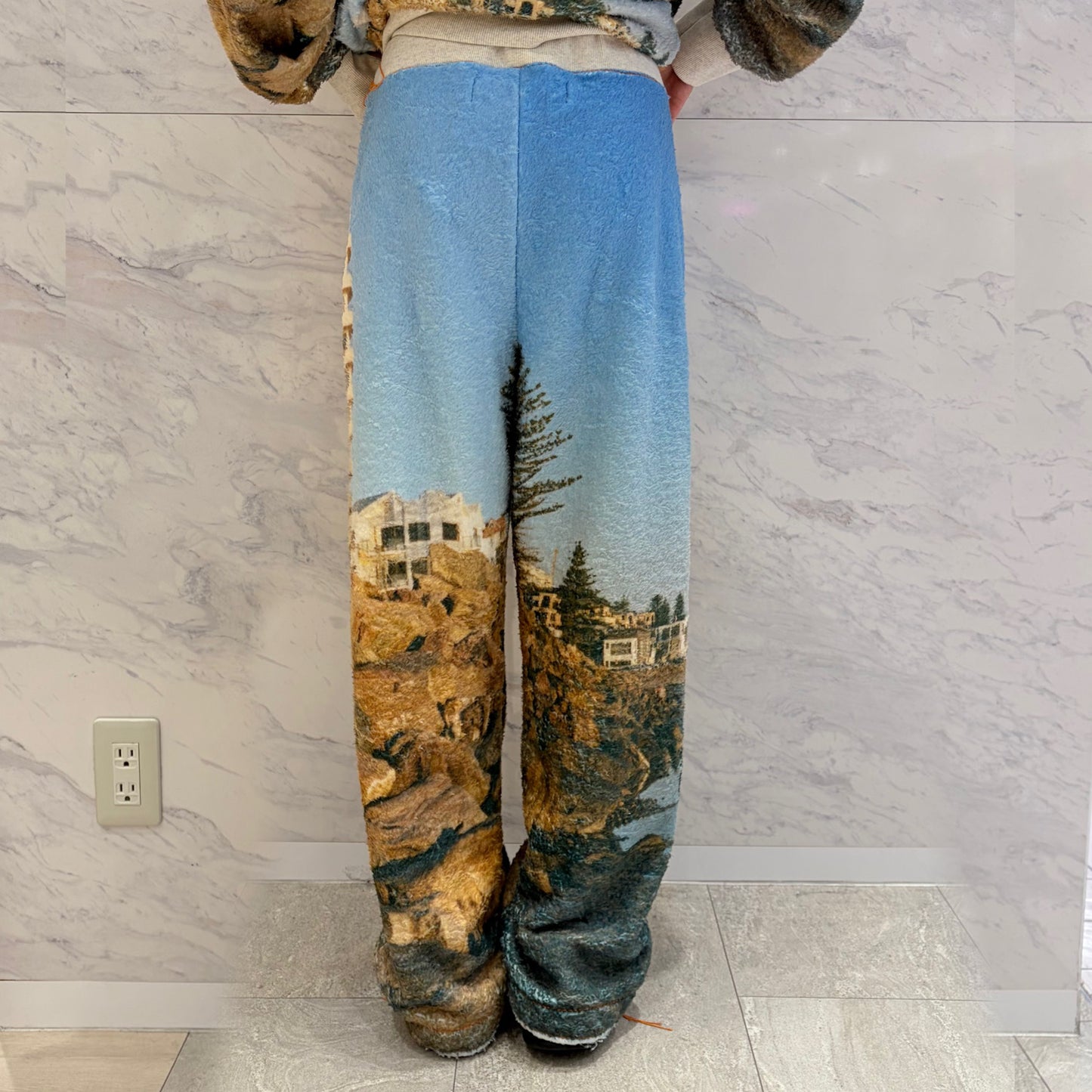 boa print pants / 風景 / ボアプリントパンツ