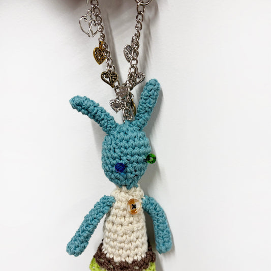 Amigurumi chain / rabbit / 編みぐるみキーチェーン