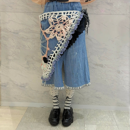 Knit denim skirt / Denim / ニットデニムスカート