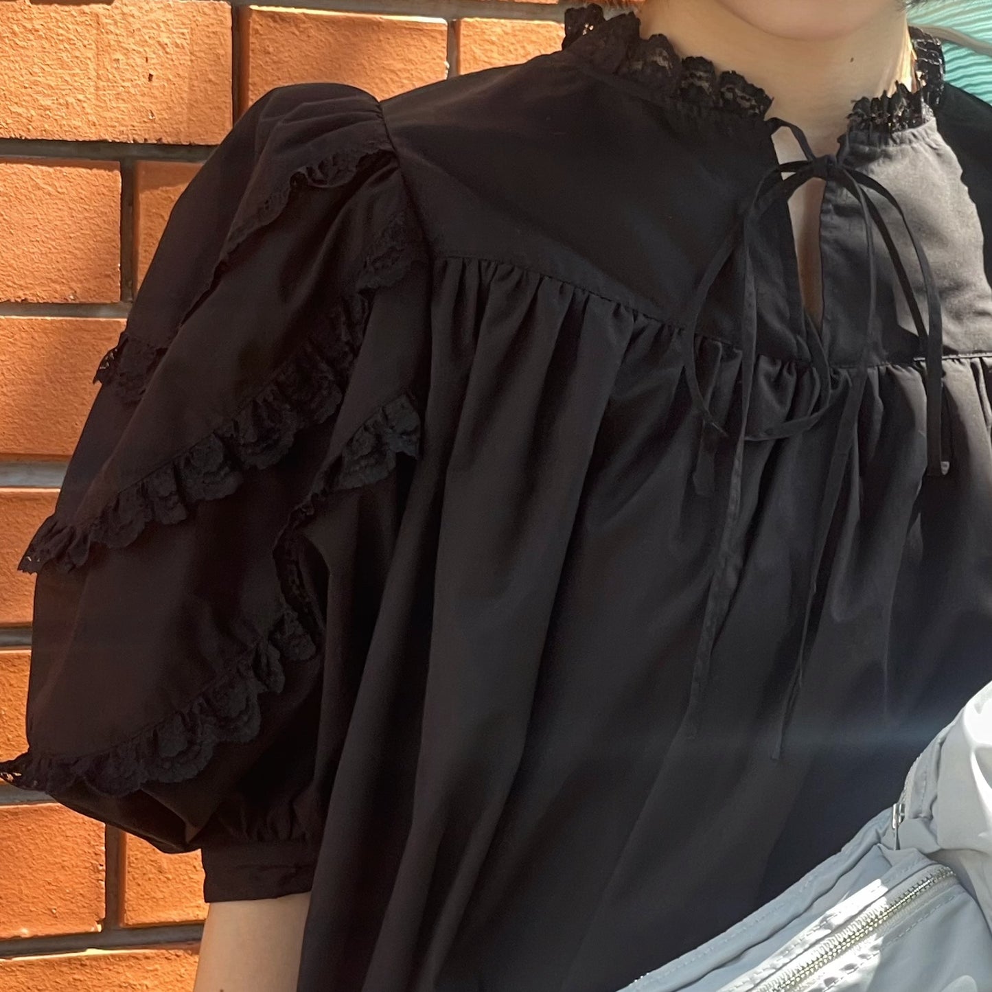 【SHEEP LIMITED】lace blouse / black / レースブラウス