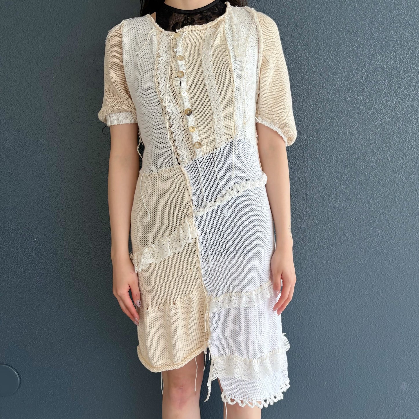 Knit dress / Beige / ニットドレス