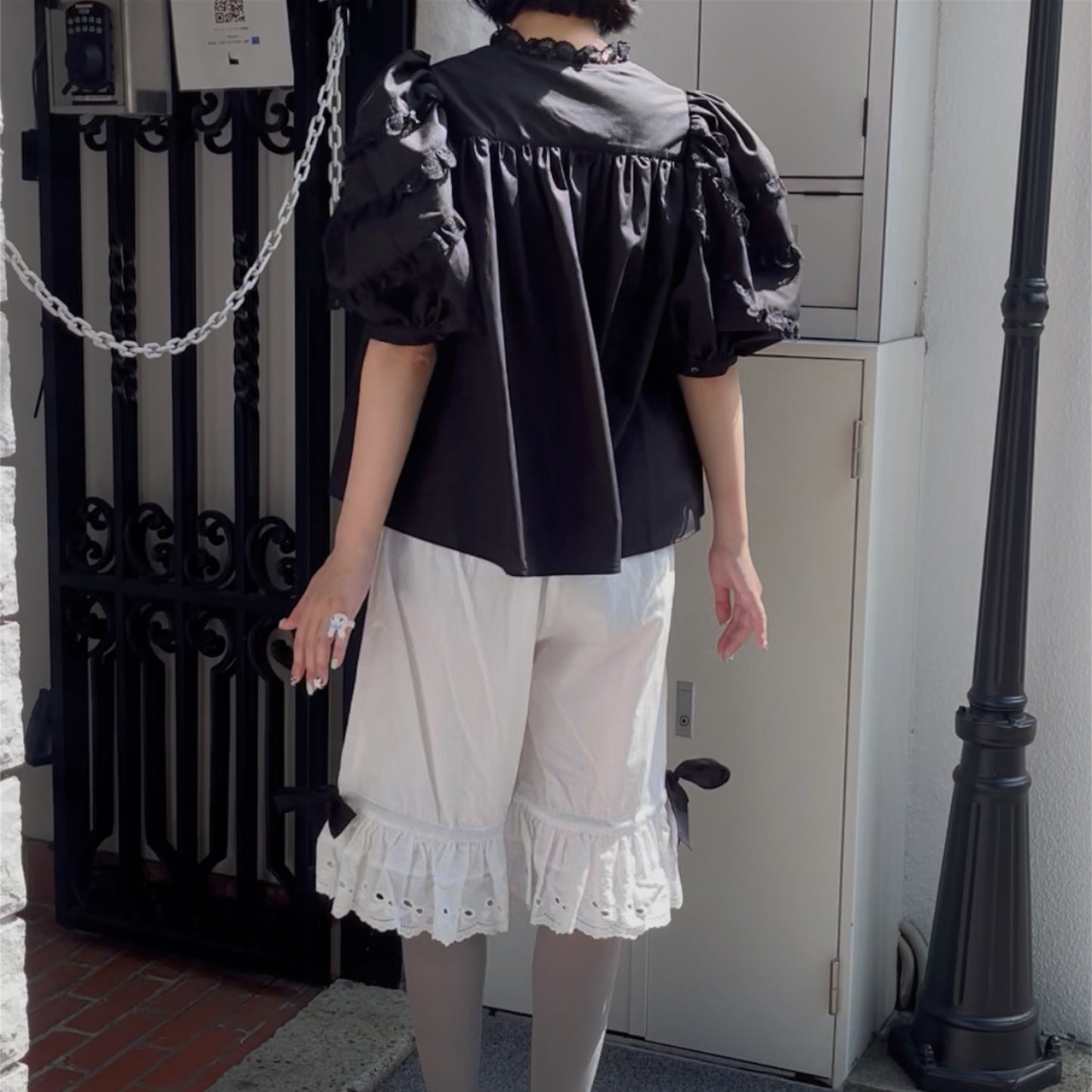【SHEEP LIMITED】lace blouse / black / レースブラウス