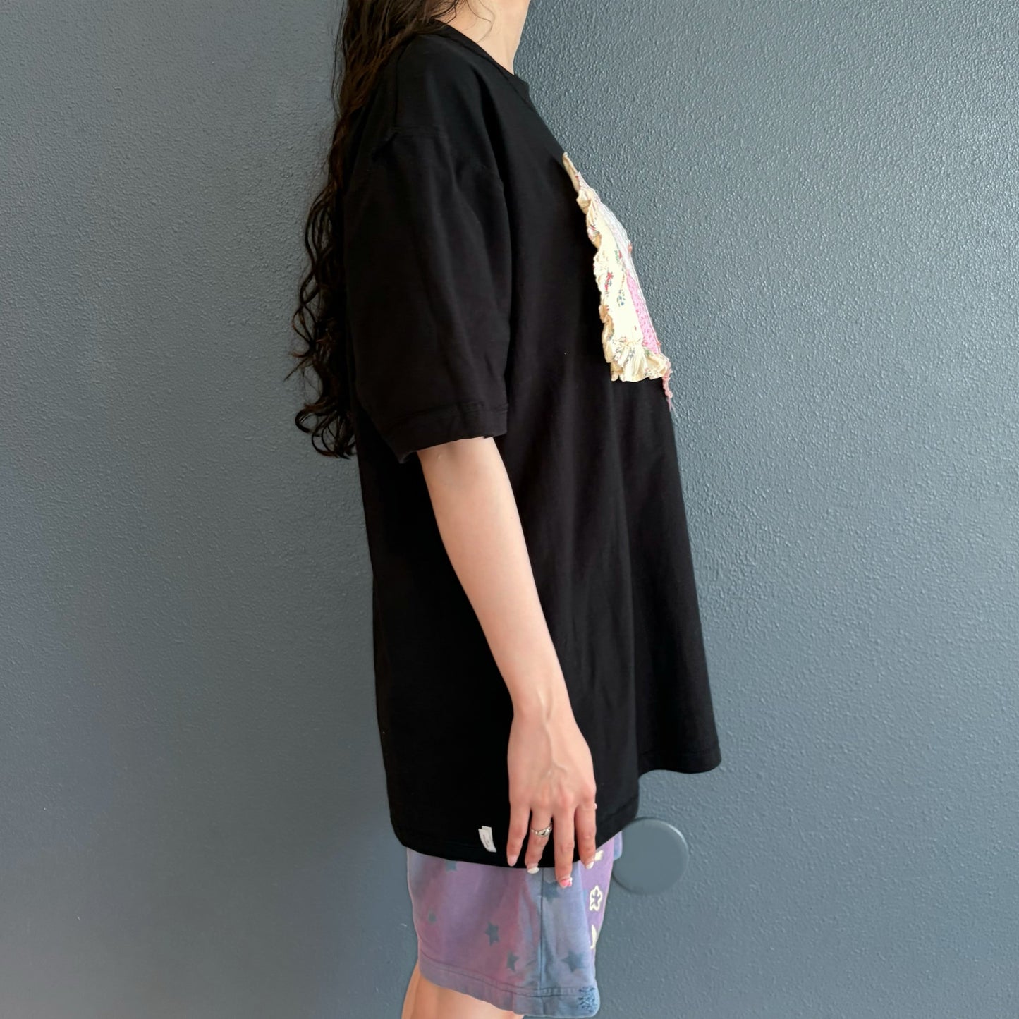 Patchwork tshirts / Black C / パッチワークTシャツ