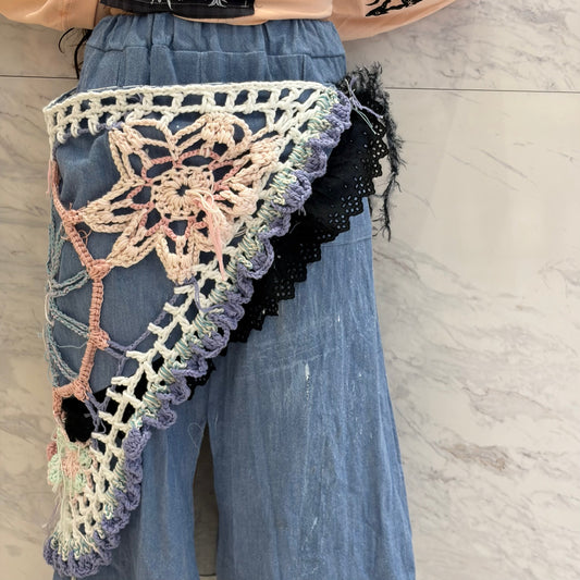 Knit denim skirt / Denim / ニットデニムスカート