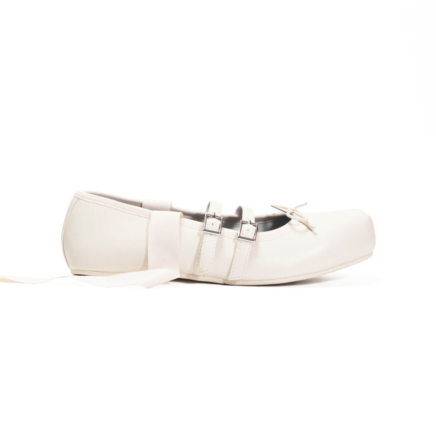 【AKIKOAOKI】Giselle Flat / White / バレエフラットシューズ