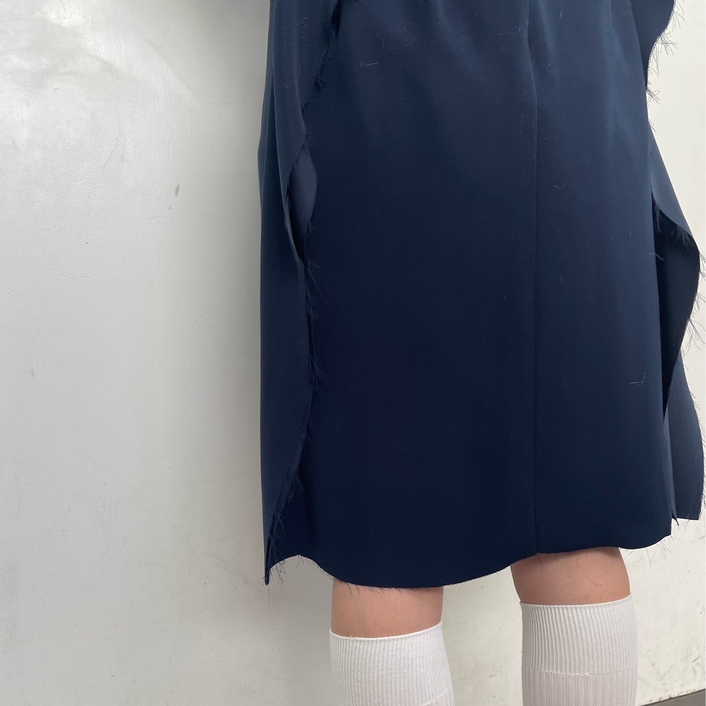 Cozy Pencil Skirt / navy / 変形ペンシルスカート