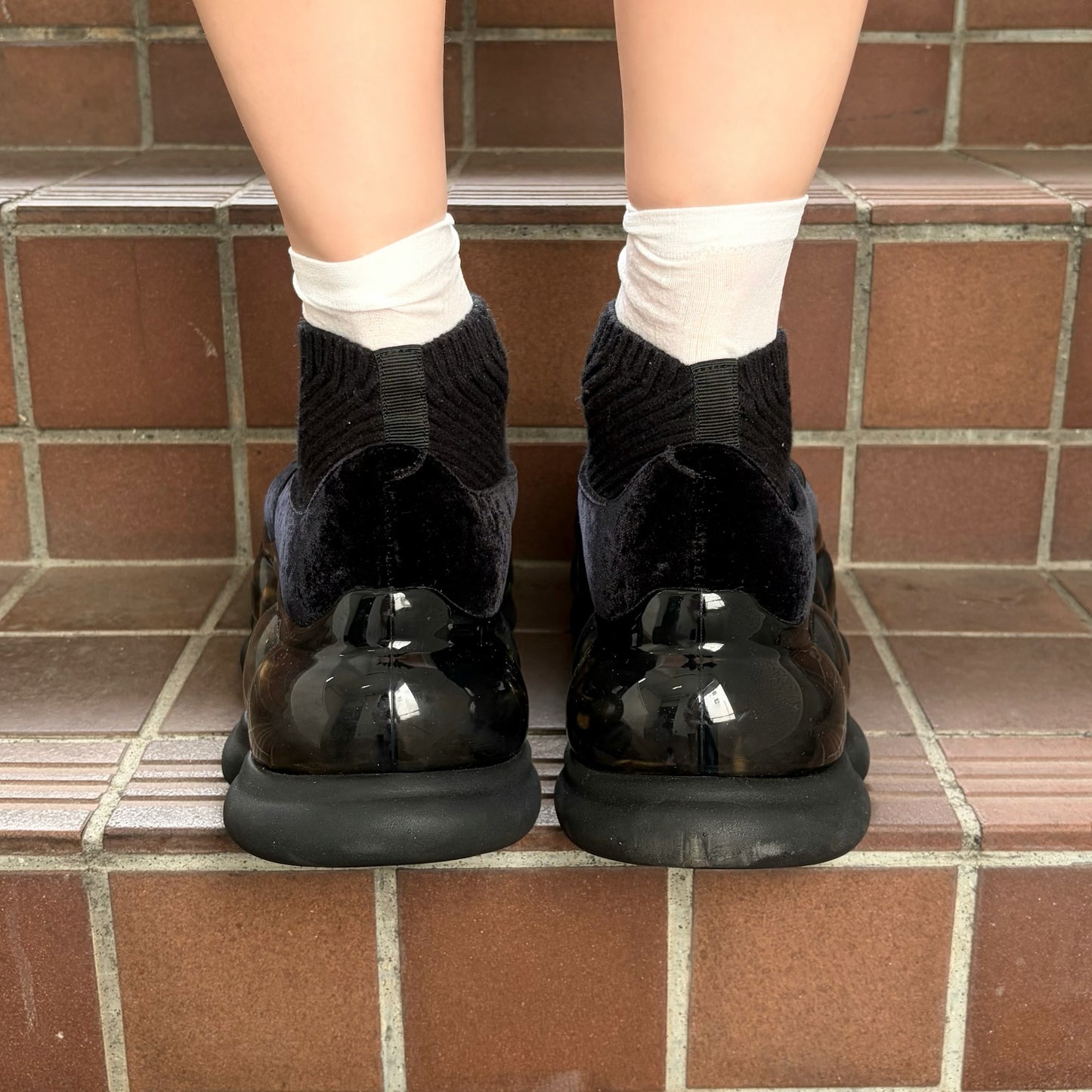 JEWELRY ARK BALLERINA / BLACK / ソックスバレエシューズ