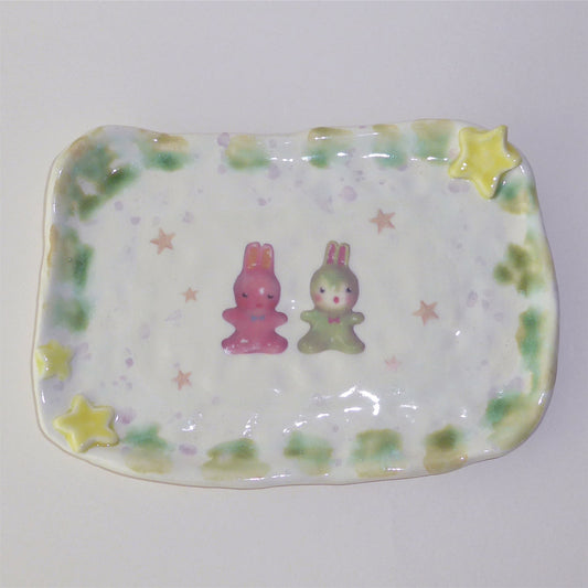 berry & sophie tray / うさぎのトレイ