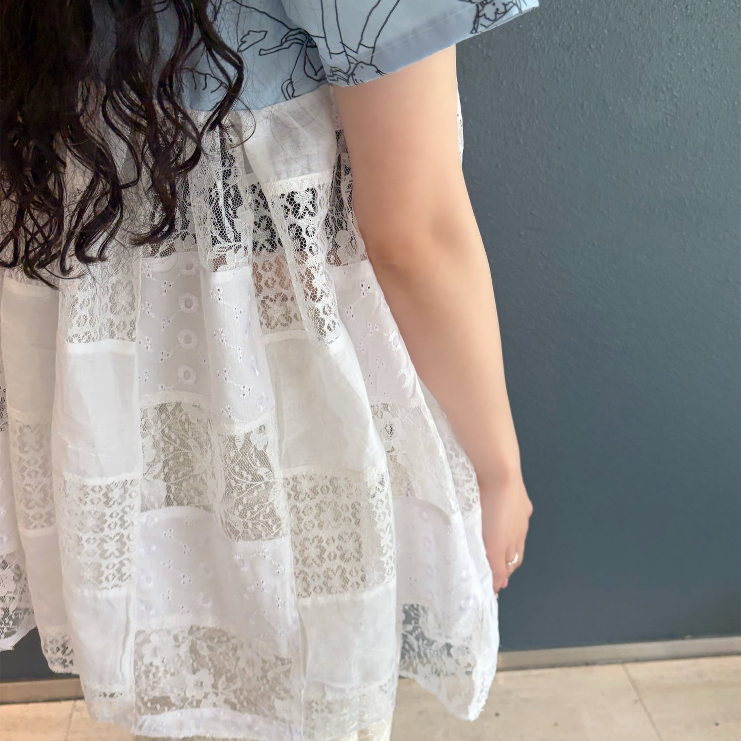 MEGUMI OKUBO SHIRT TOP / blue / 大久保惠コラボレーションシャツ