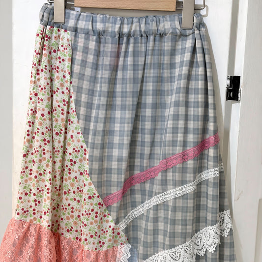 Crazy skirt / Flower Mix / アシンメトリースカート