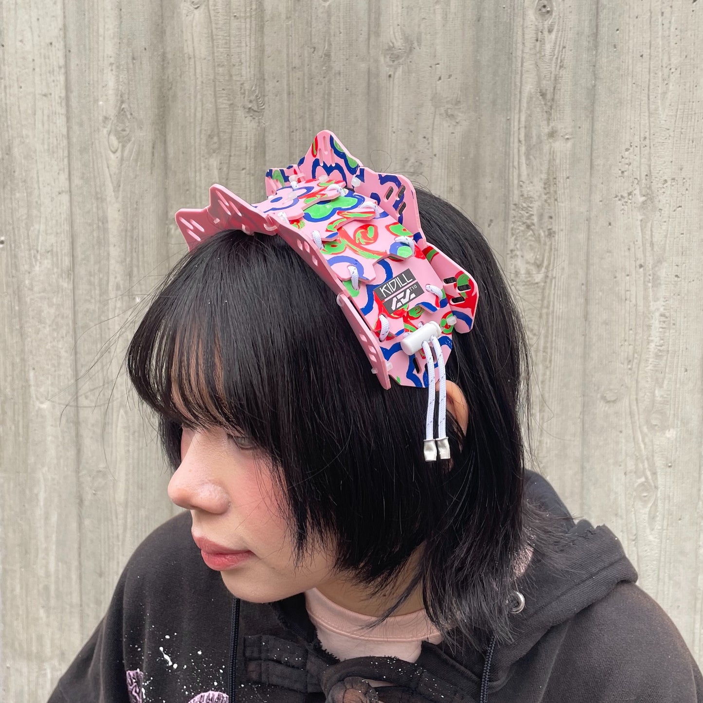 ARMORED HEADDRESS UNIT-03 KIDILL MODEL KIDILL × CTCTYO / PINK FLOWER / ヘッドドレス / 中央庁戦術工芸コラボレーション