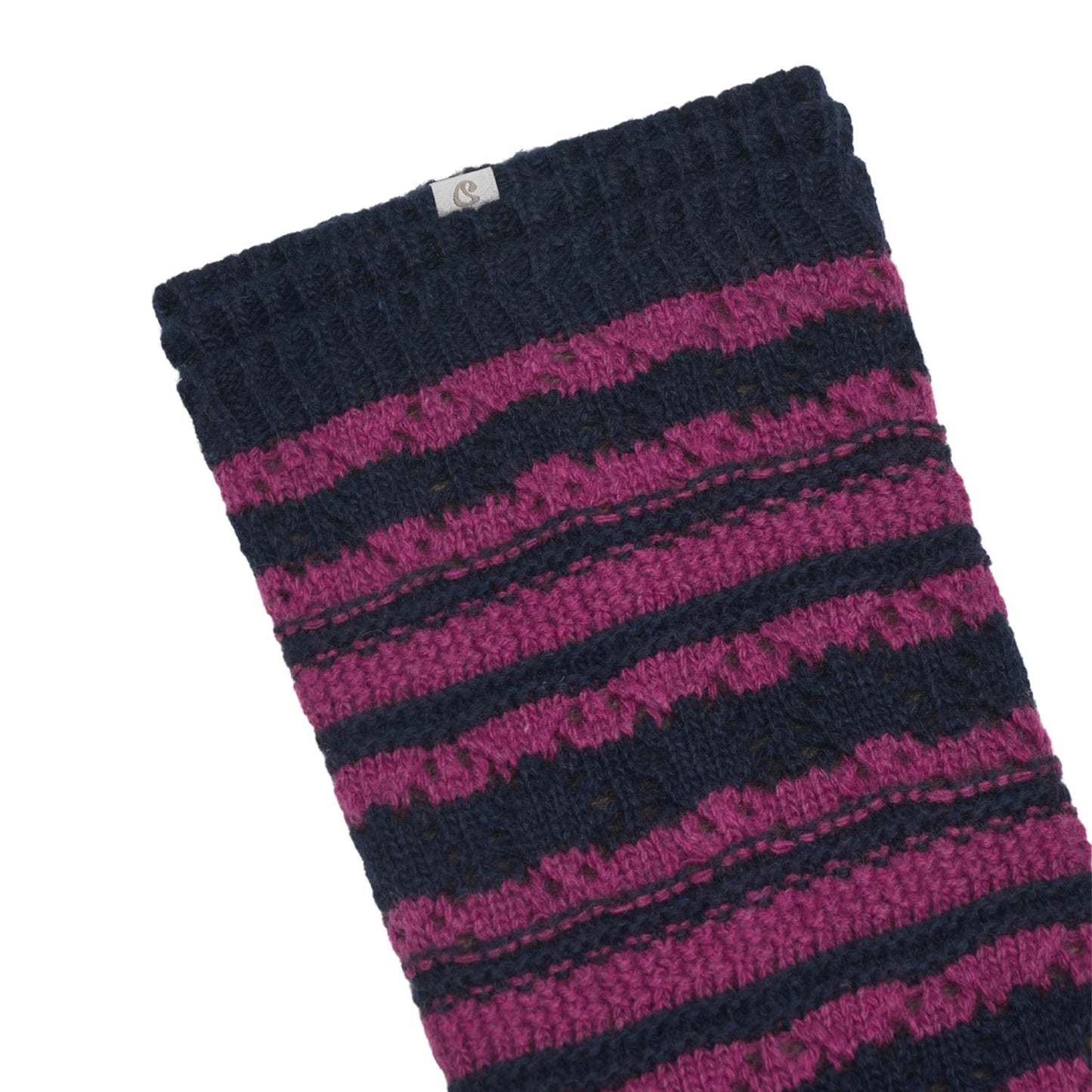 STRIPED MORI KNEE SOCKS / NAVY / ストライプソックス