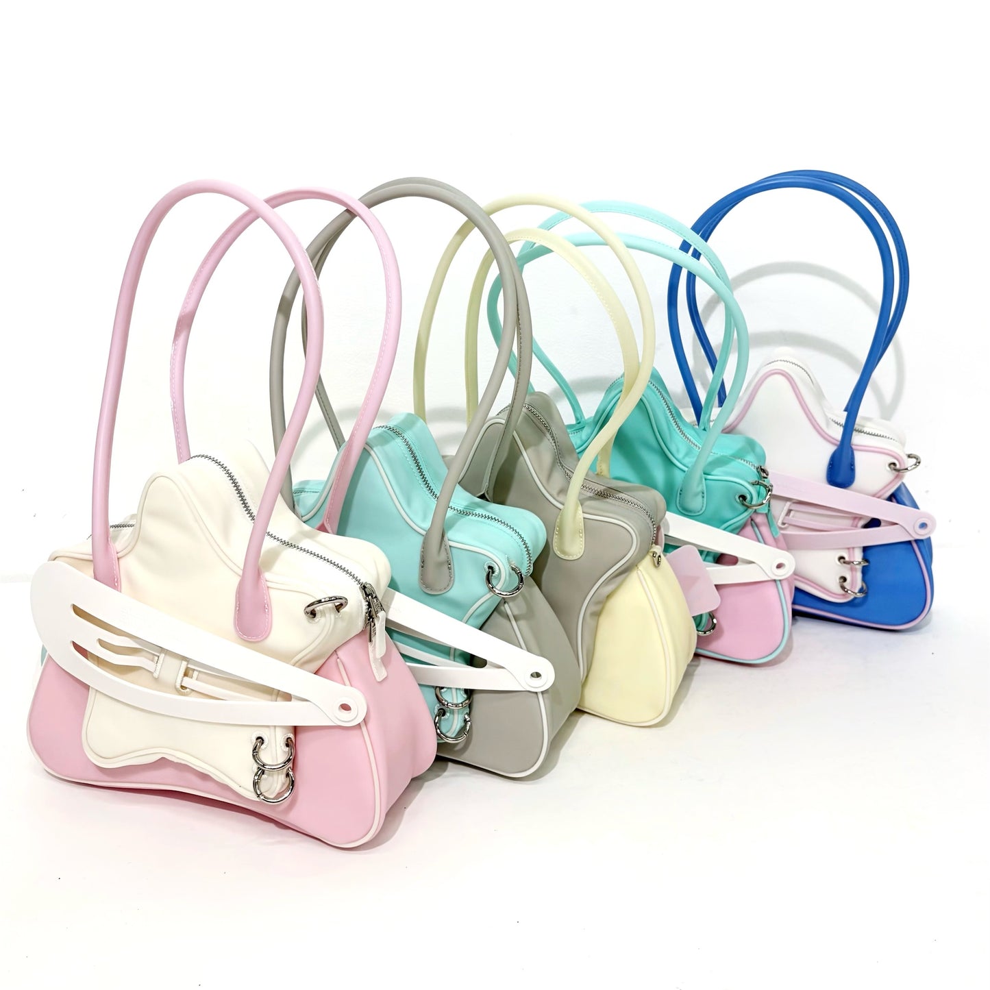 Star hair clip shoulder bag / Pink Mint / スターヘアクリップバッグ