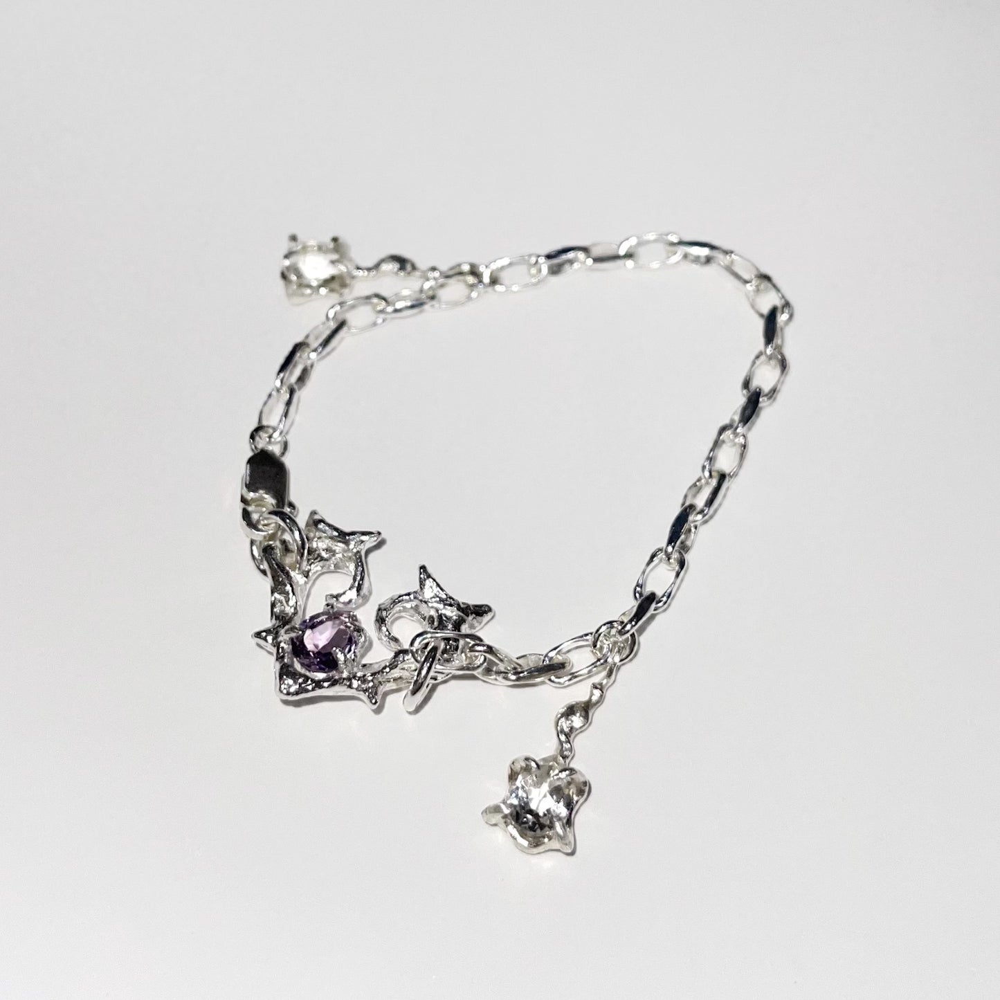 CRYSTAL TEARS / crystals & amethyst / ブレスレット