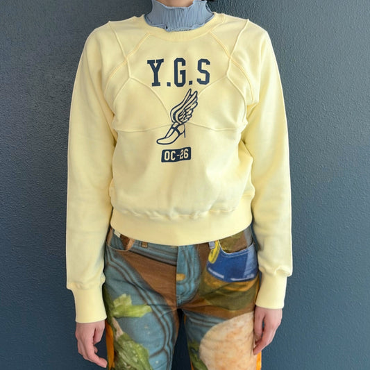 BRA CODE RAGLAN SWEATSHIRT REGULAR / CREAM / グラフィックラグランスウェット