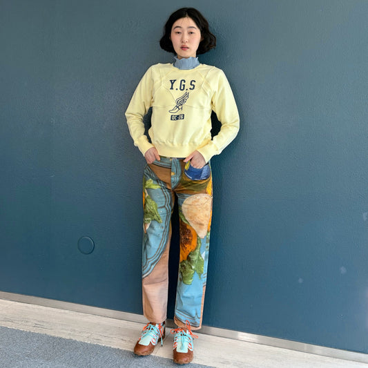 BRA CODE RAGLAN SWEATSHIRT REGULAR / CREAM / グラフィックラグランスウェット