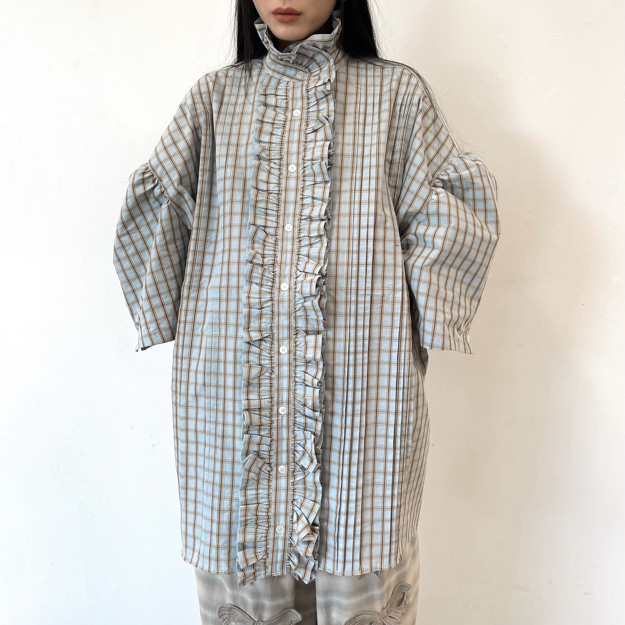 MIKIO SAKABE - 極美品 16ss ミキオサカベ ボリューフリルシャツ