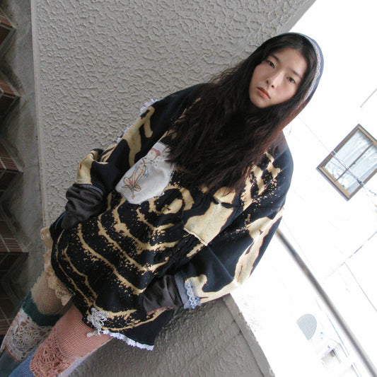 trust teji x TONII MONDO collabolation ★ Bond hoodie dye / Black / ボンドフーディー
