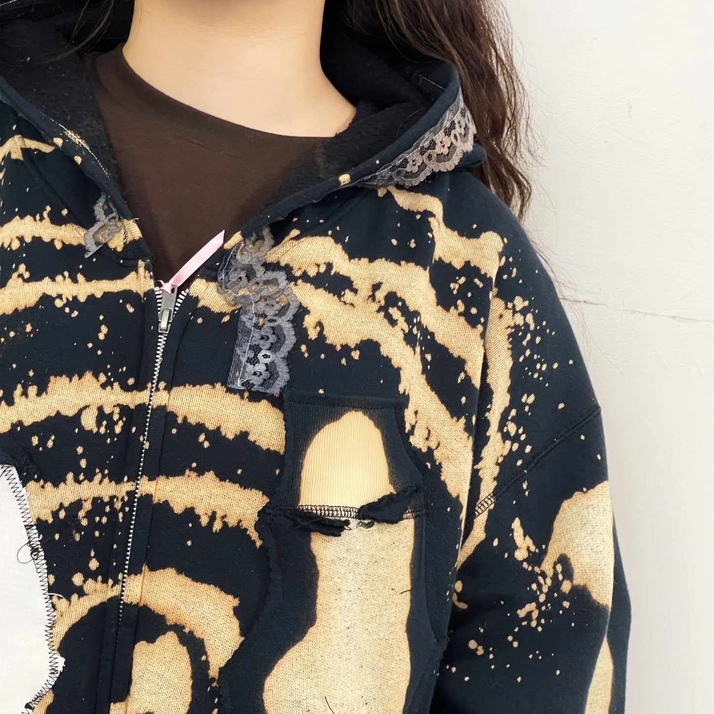 trust teji x TONII MONDO collabolation ★ Bond hoodie dye / Black / ボンドフーディー