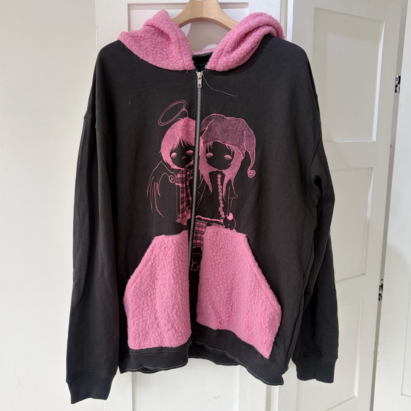 【Collabolation with Lee Haesun】Haesun Angels hoodie / Gray / グラフィックフーディー