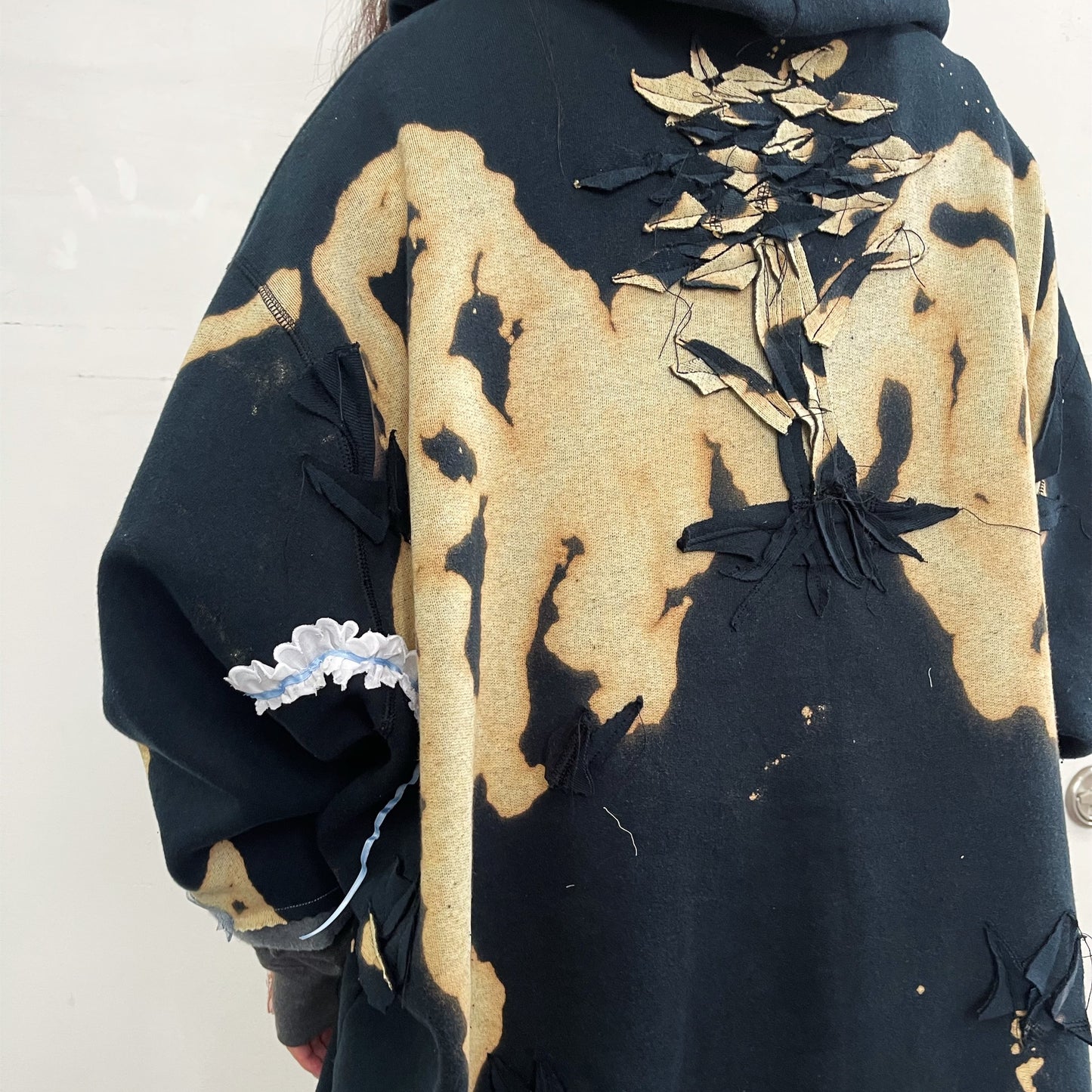 trust teji x TONII MONDO collabolation ★ Bond hoodie dye / Black / ボンドフーディー