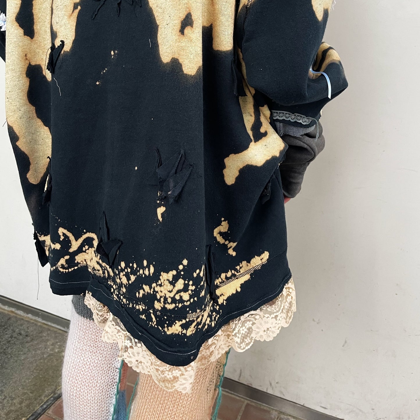 trust teji x TONII MONDO collabolation ★ Bond hoodie dye / Black / ボンドフーディー