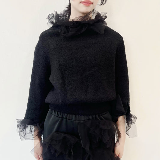 Wool top / Black / ウールトップ