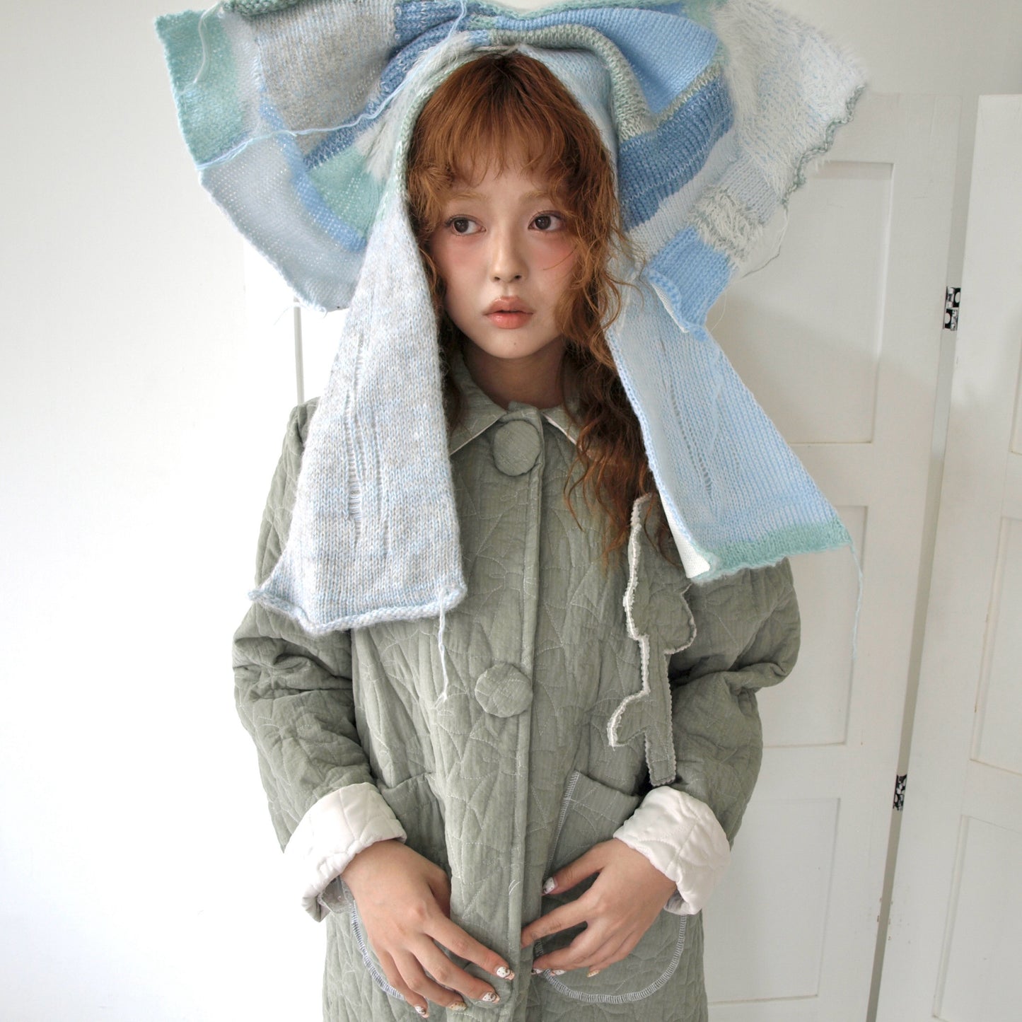 Death Ribbon / Blue / ヘッドピース