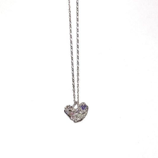 heart necklace / zirconia / ハートネックレス