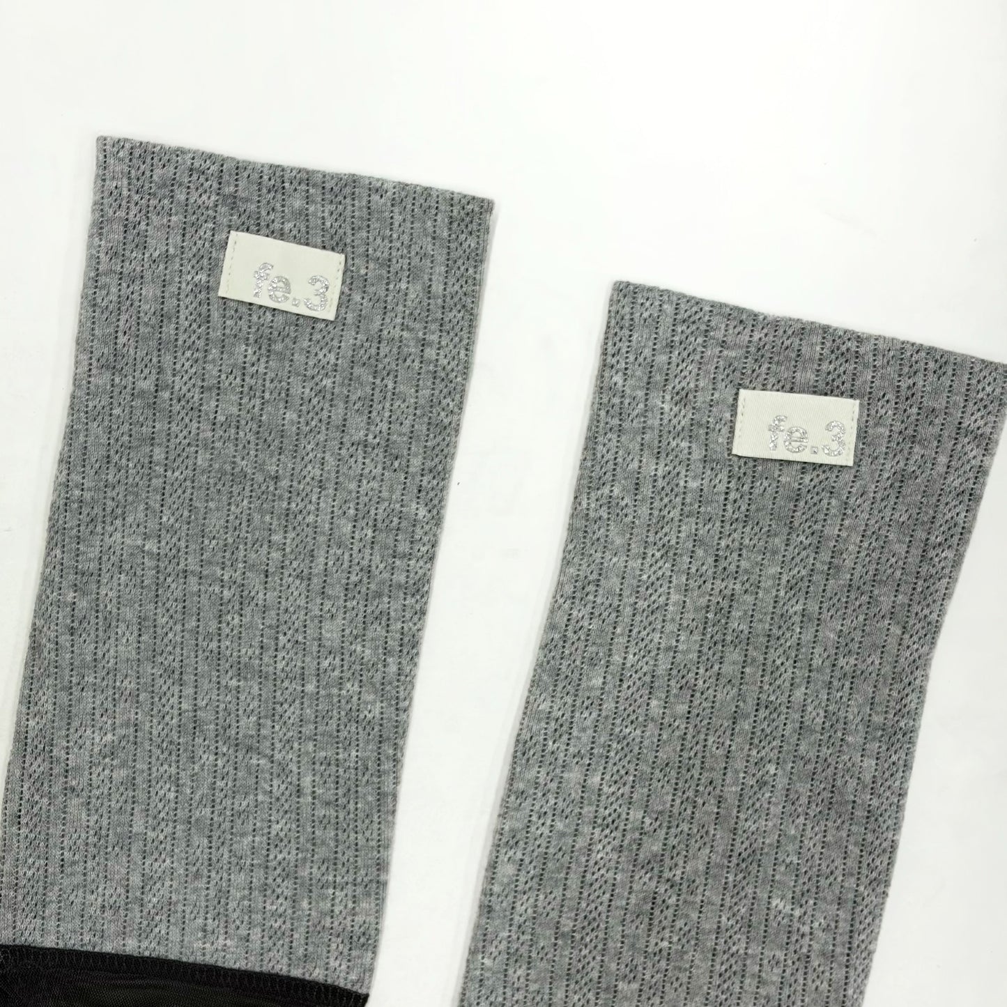 [fe.3] haze layer socks / melange grey / シースルーソックス