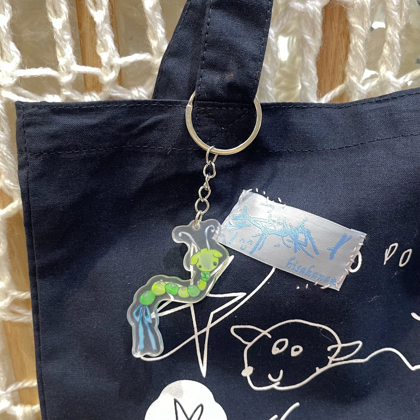 Caterpillar Acryl key + / アクリルキーホルダー