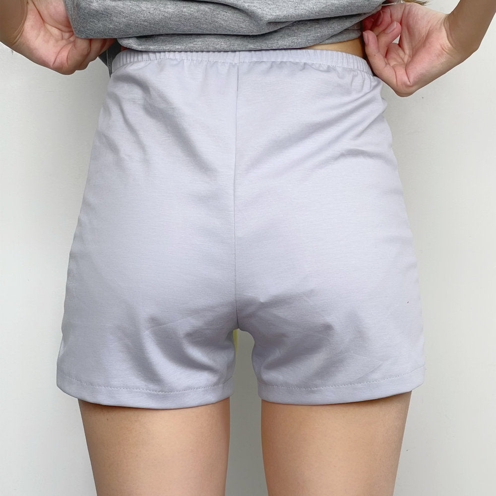 BA PAJAMA print mini shorts / yellow / プリントショーツ