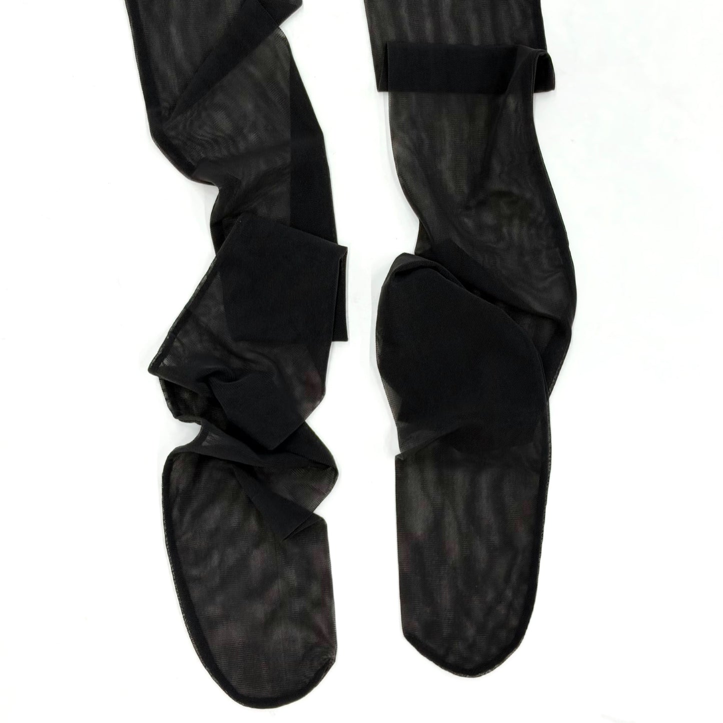 [fe.3] haze layer socks / melange grey / シースルーソックス