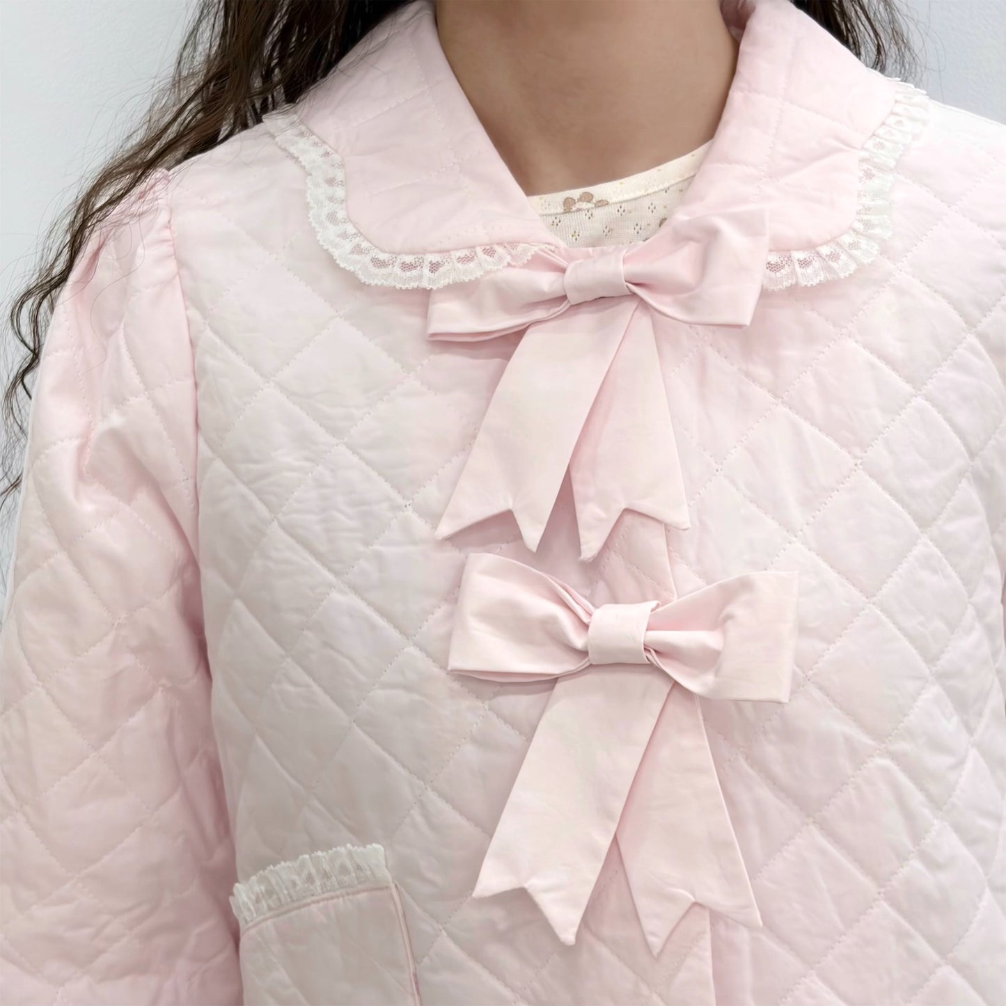 Eloise Quilted Jacket / Pink / キルティングジャケット