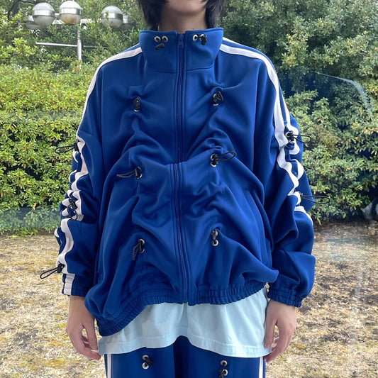 DRAW CORD TRACK TOP / NAVY BLUE / ドローコードトラックトップ