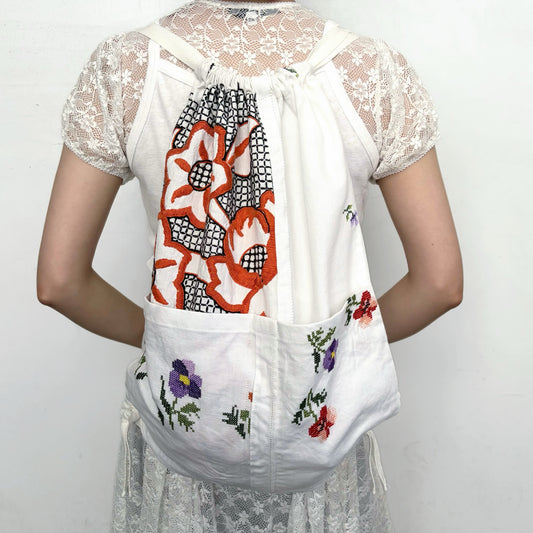 TABLECLOTH drawstring backpack / テーブルクロスバックパック