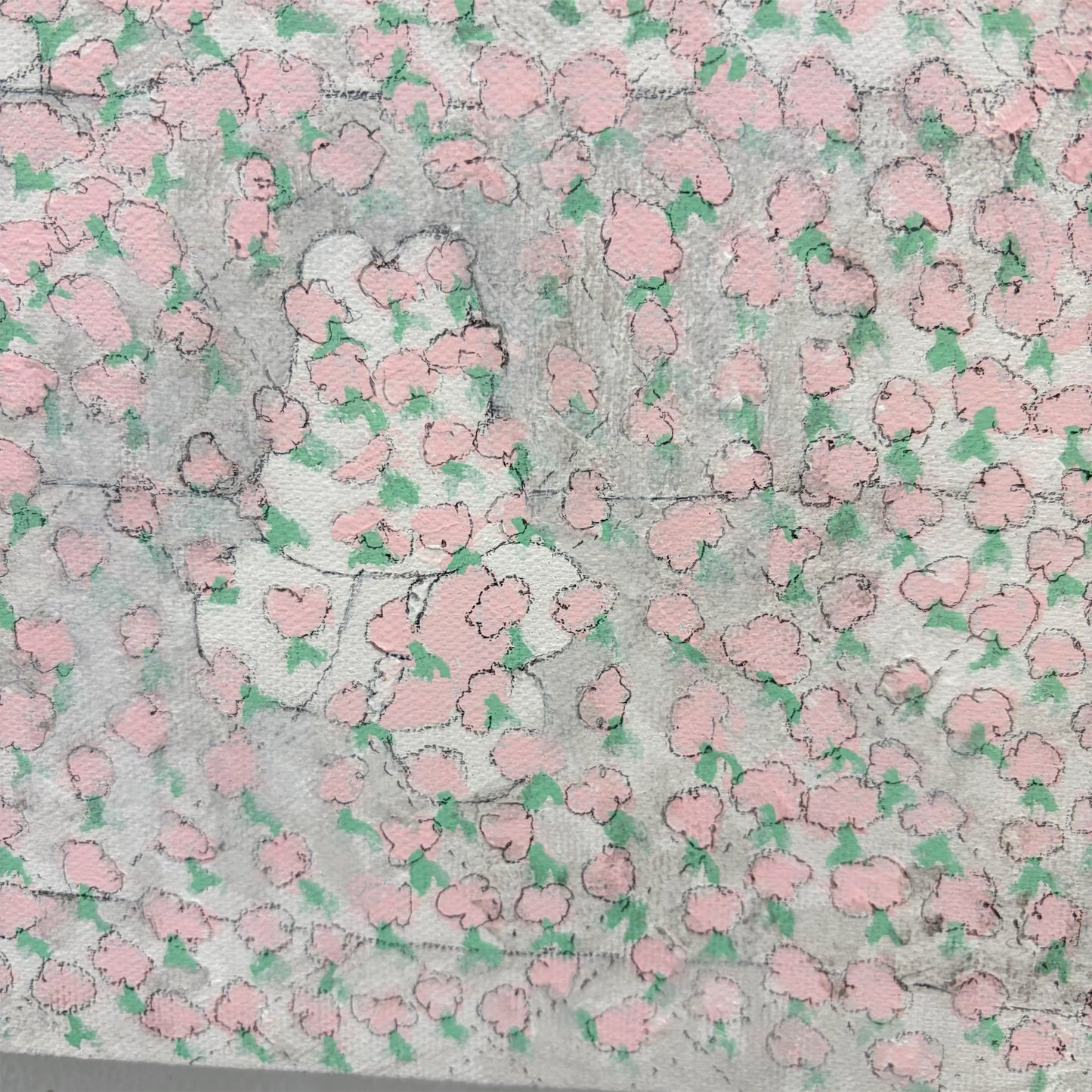tissue rabbit painting / ペインティング