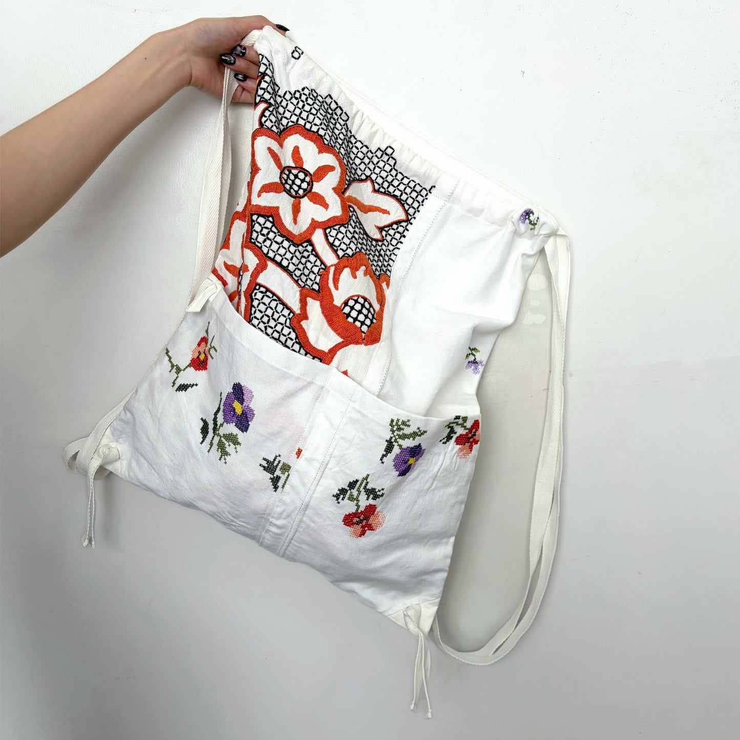 TABLECLOTH drawstring backpack / テーブルクロスバックパック