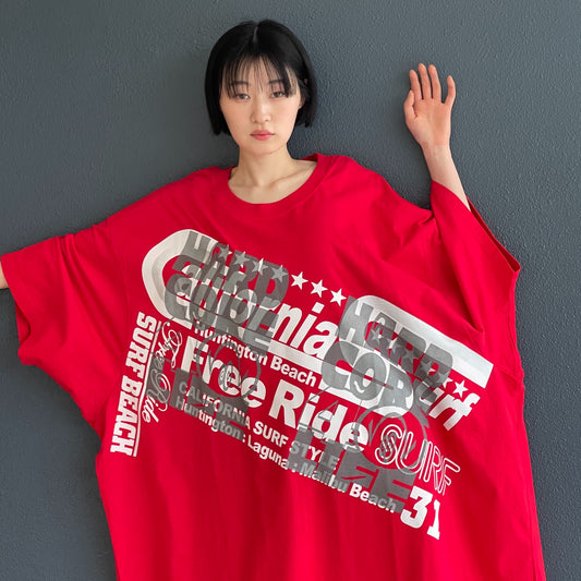 TEE/MOSTBIG2 / RED / オーバーサイズTシャツ