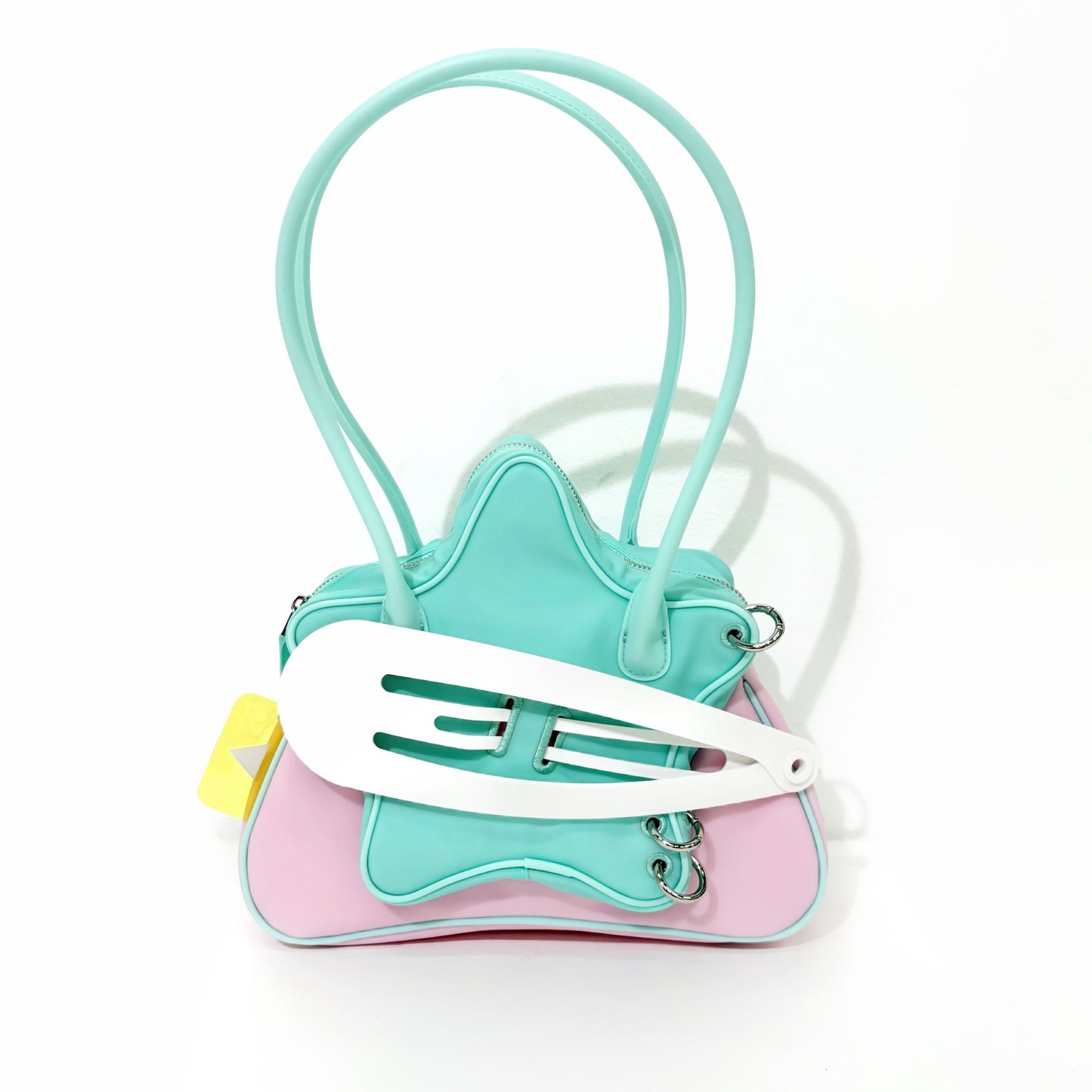 Star hair clip shoulder bag / Pink Mint / スターヘアクリップバッグ