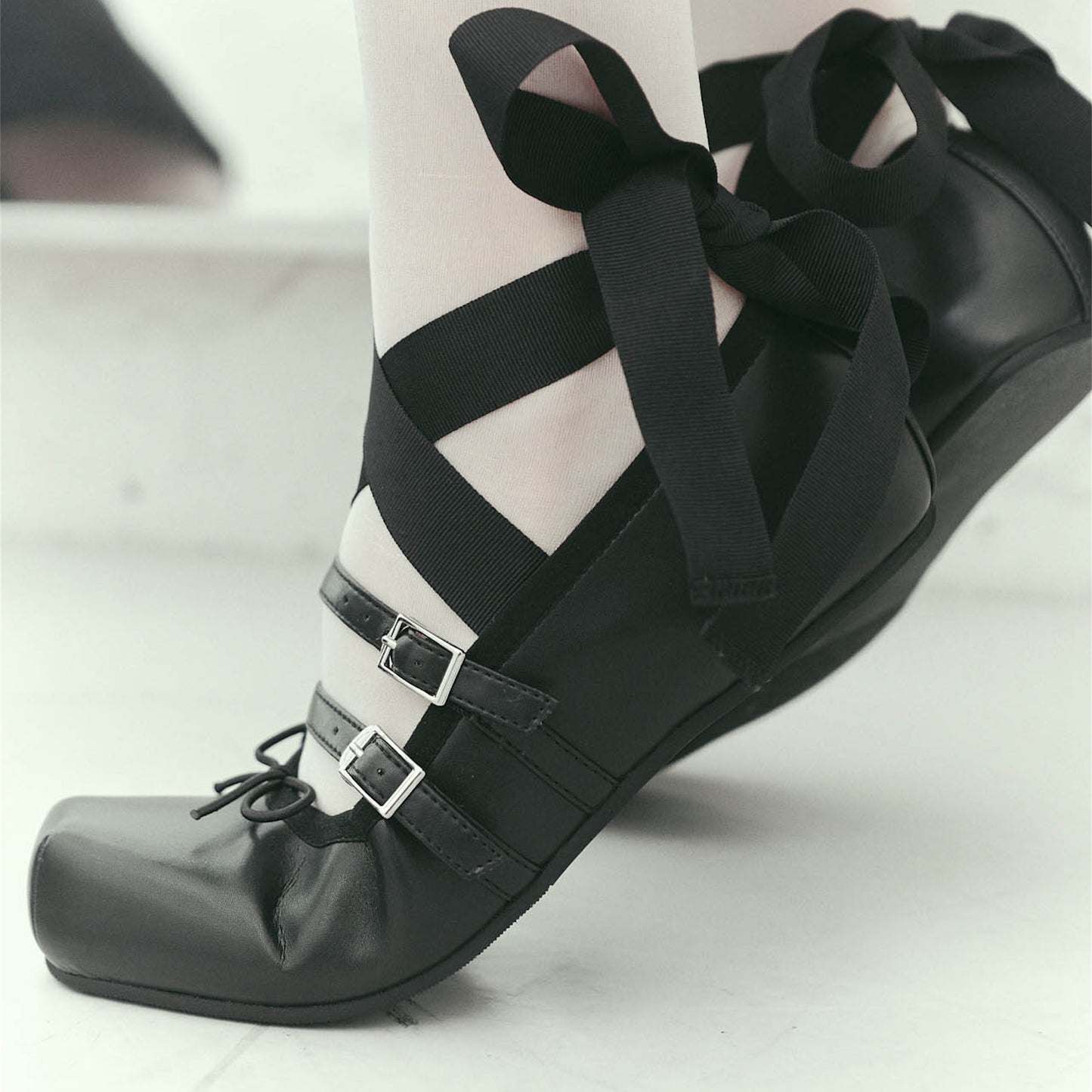 【AKIKOAOKI】Giselle Flat / Black / バレエフラットシューズ